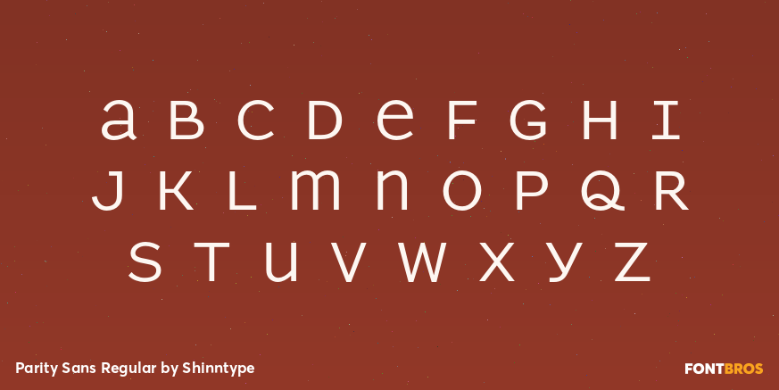 Parity Sans Regular Font Poster #2
