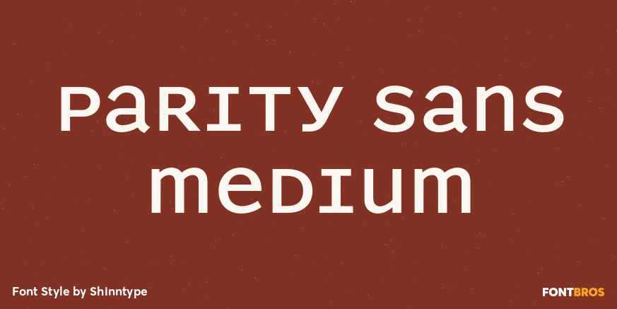 Parity Sans Medium Font Poster #1
