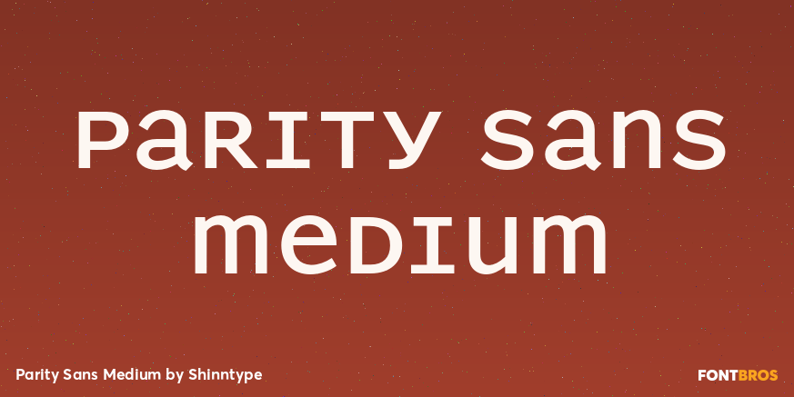 Parity Sans Medium Font Poster #1