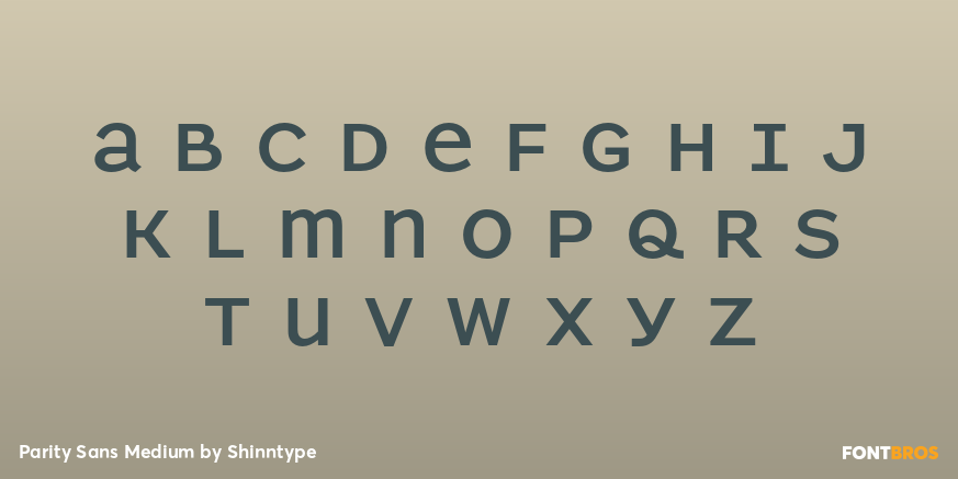 Parity Sans Medium Font Poster #2