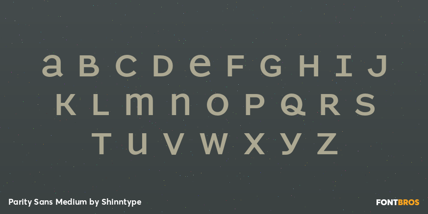 Parity Sans Medium Font Poster #2