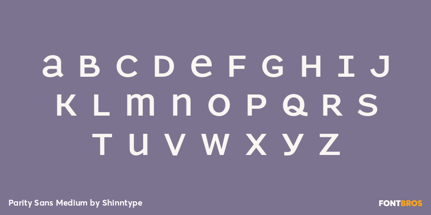 Parity Sans Medium Font Poster #3