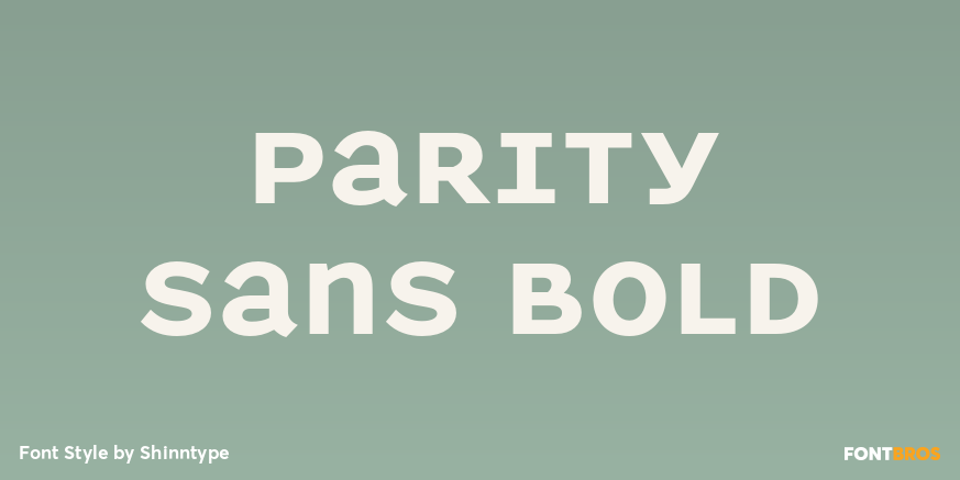 Parity Sans Bold Poster