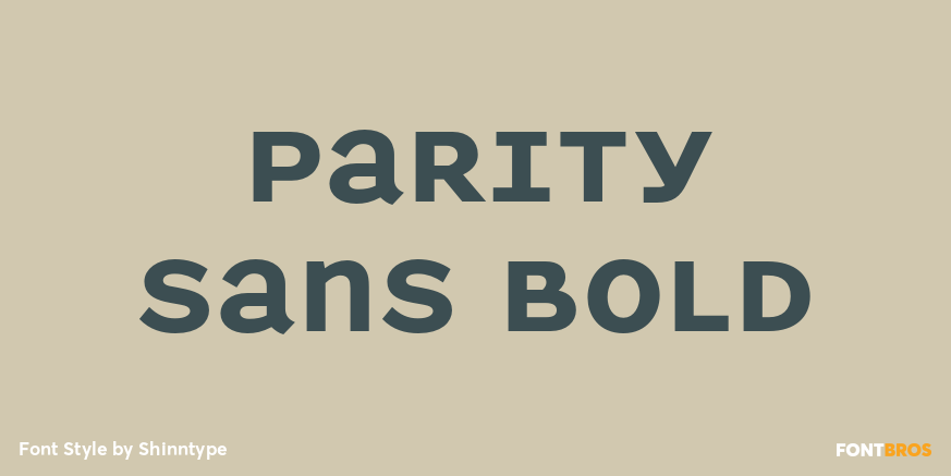 Parity Sans Bold Poster