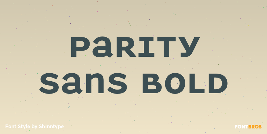 Parity Sans Bold Poster