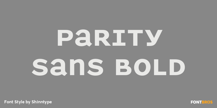 Parity Sans Bold Poster