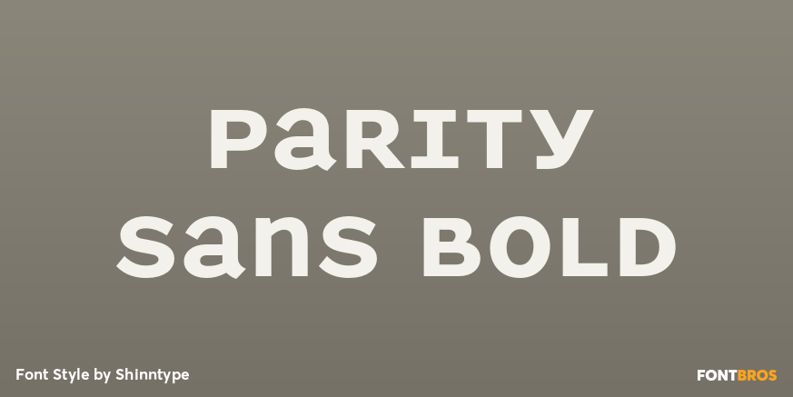 Parity Sans Bold Poster