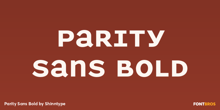 Parity Sans Bold Poster
