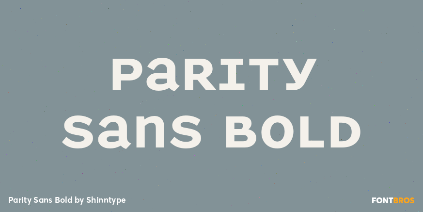 Parity Sans Bold Poster