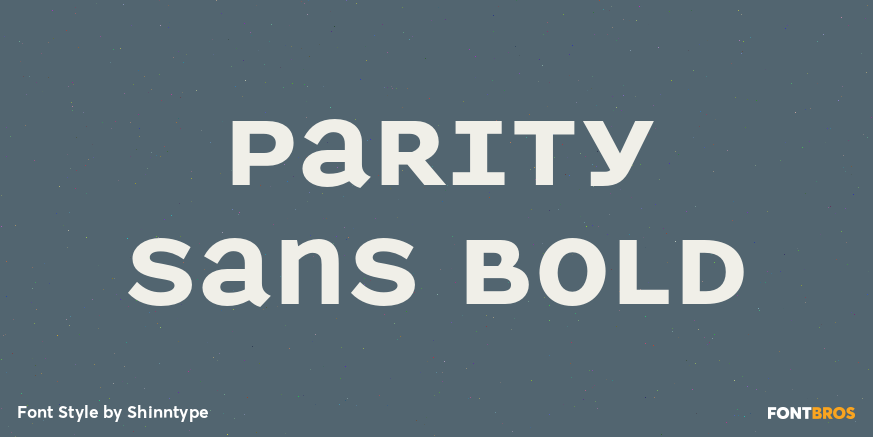 Parity Sans Bold Poster