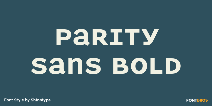 Parity Sans Bold Poster