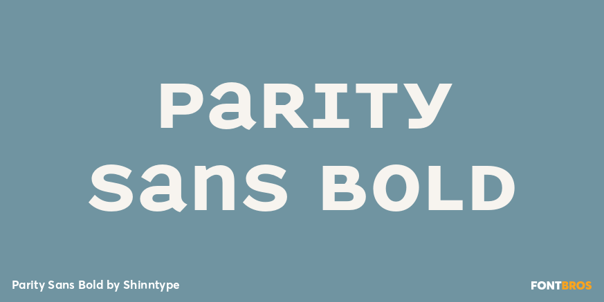 Parity Sans Bold Poster