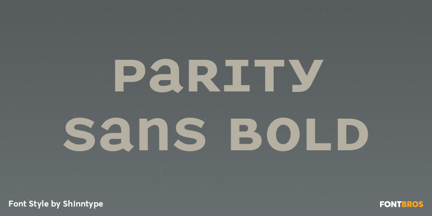 Parity Sans Bold Poster