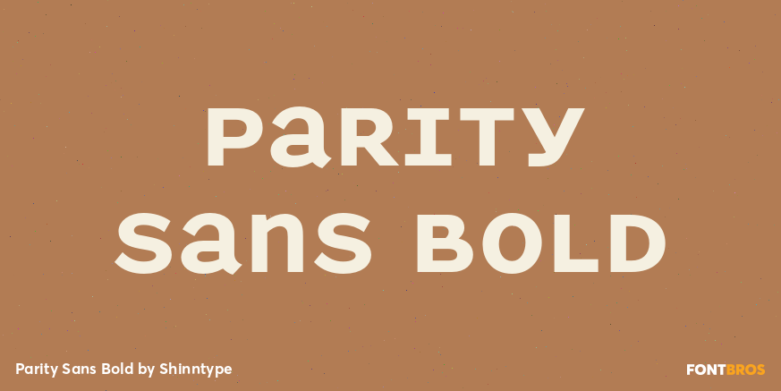 Parity Sans Bold Poster