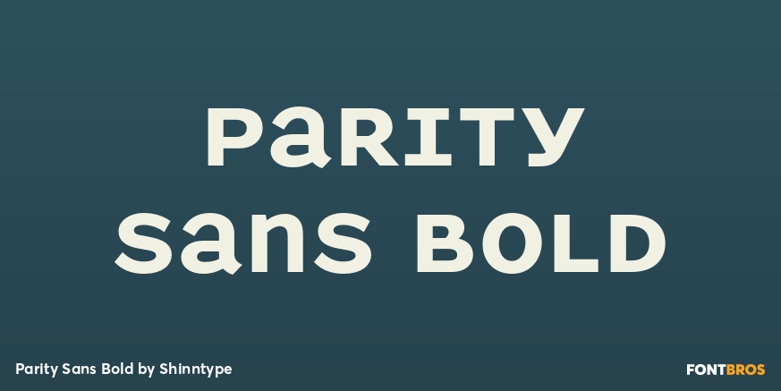 Parity Sans Bold Poster
