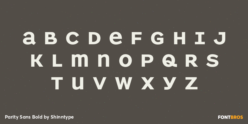 Parity Sans Bold Font Poster #2