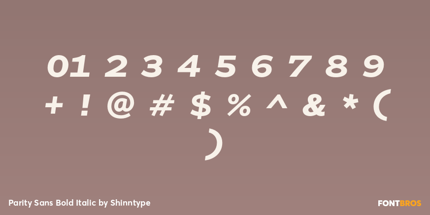 Parity Sans Bold Italic Font Poster #4