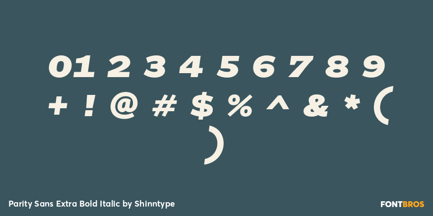Parity Sans Extra Bold Italic Font Poster #4