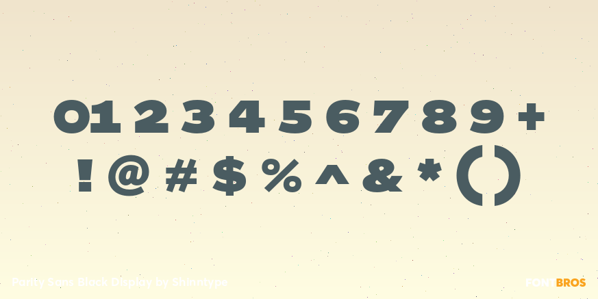 Parity Sans Black Display Font Poster #1