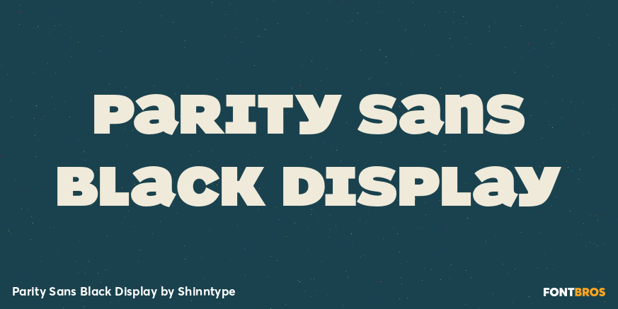 Parity Sans Black Display Poster