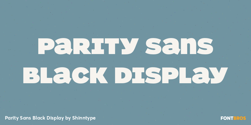 Parity Sans Black Display Poster