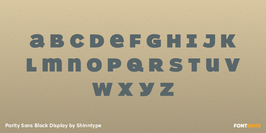 Parity Sans Black Display Font Poster #2