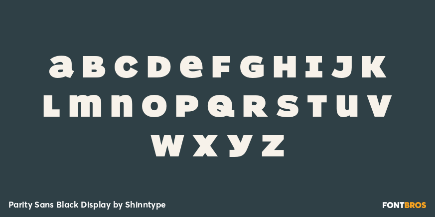 Parity Sans Black Display Font Poster #1