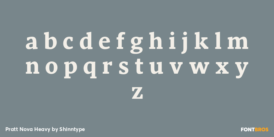 Pratt Nova Heavy Font Poster #3