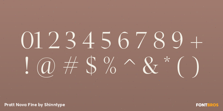 Pratt Nova Fine Font Poster #4