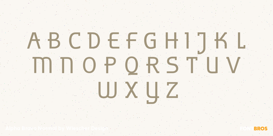 Alpha Bravo Normal Font Poster #2