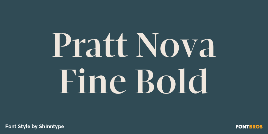 Pratt Nova Fine Bold Font Poster #1