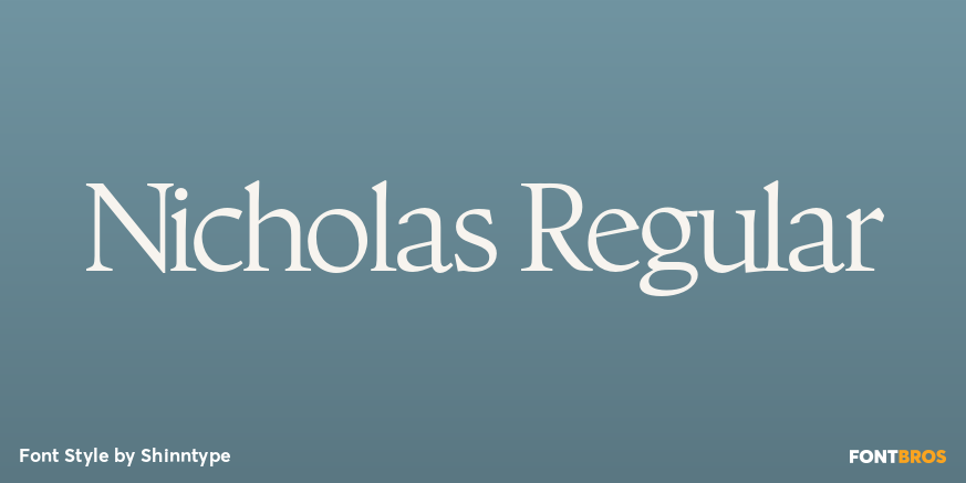 Nicholas Regular Font Poster #1