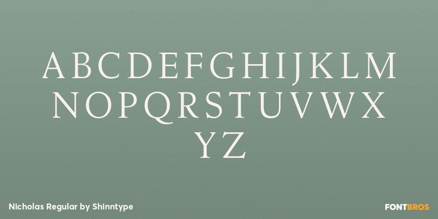 Nicholas Regular Font Poster #2