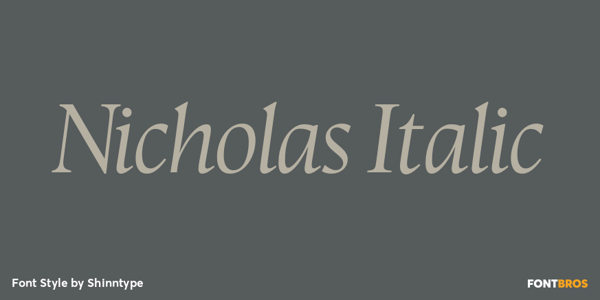 Nicholas Italic Poster