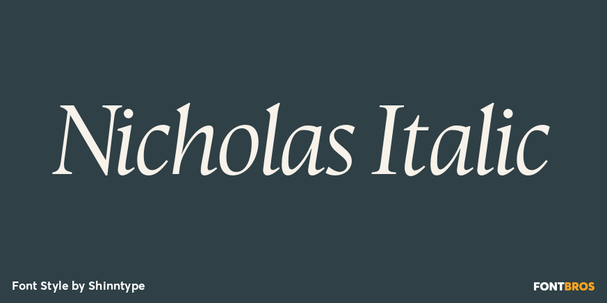 Nicholas Italic Poster