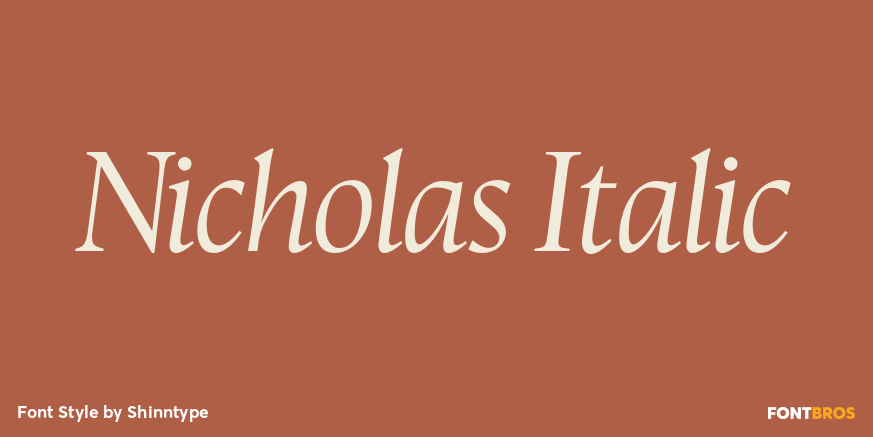 Nicholas Italic Poster