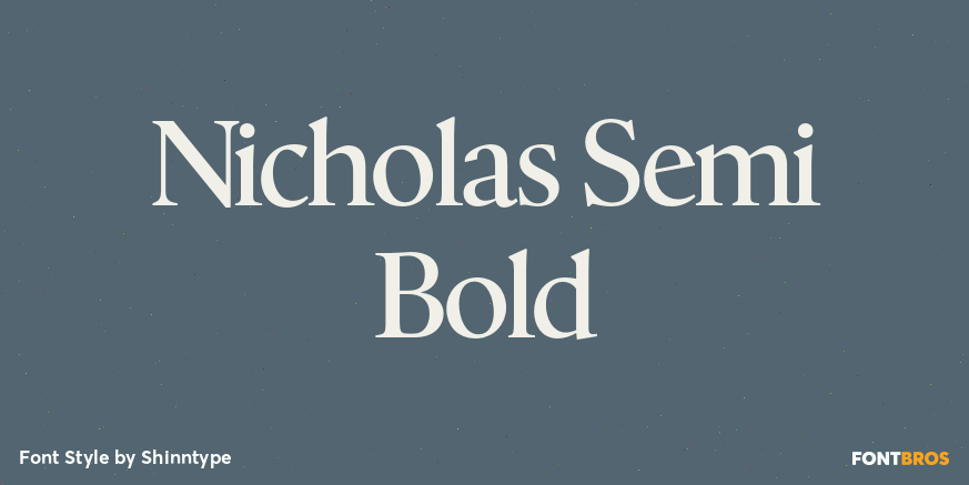 Nicholas Semi Bold Poster