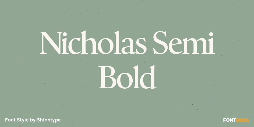 Nicholas Semi Bold Poster
