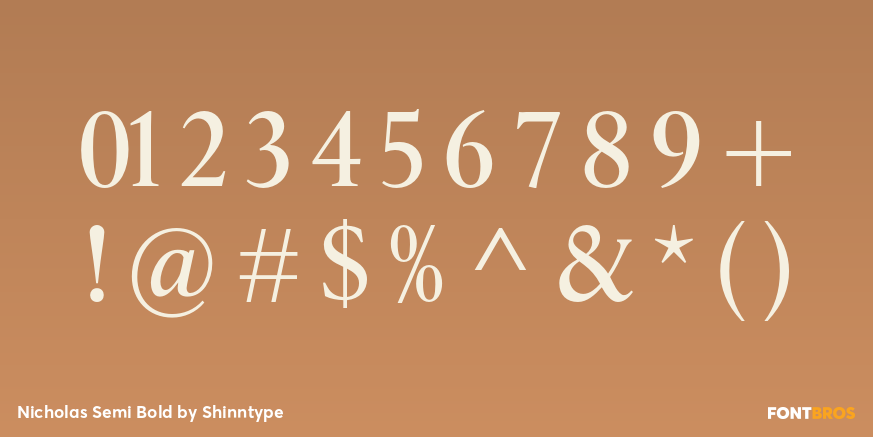 Nicholas Semi Bold Font Poster #4