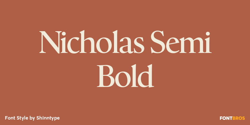 Nicholas Semi Bold Poster