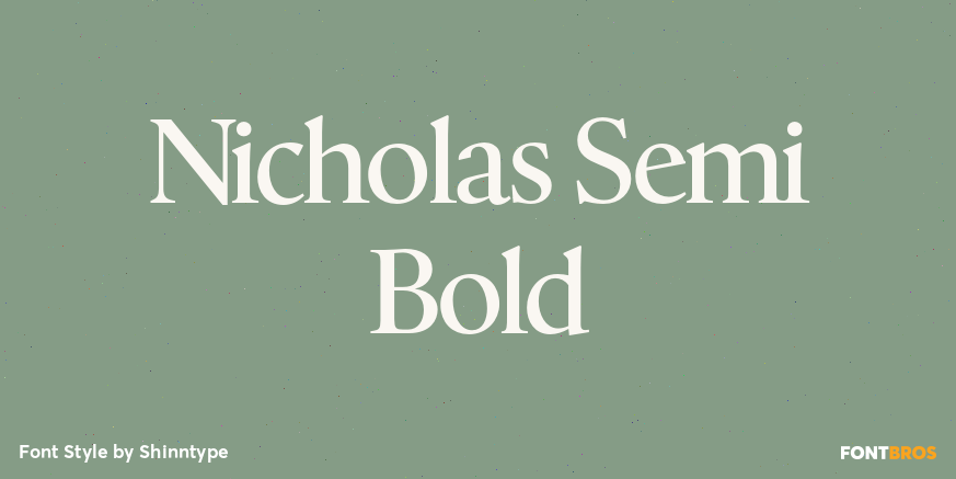 Nicholas Semi Bold Poster