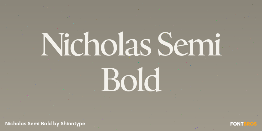 Nicholas Semi Bold Poster