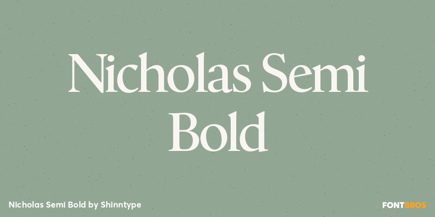 Nicholas Semi Bold Poster