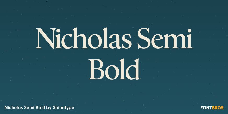 Nicholas Semi Bold Poster