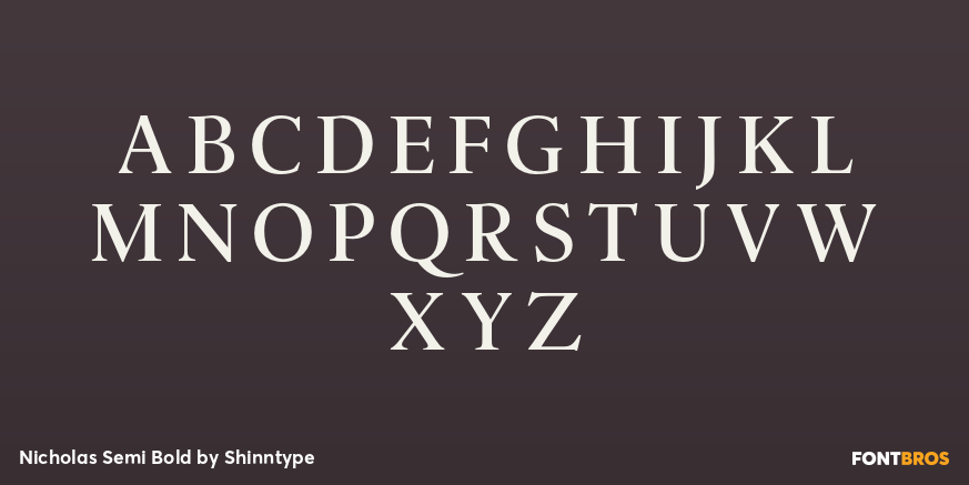 Nicholas Semi Bold Font Poster #2
