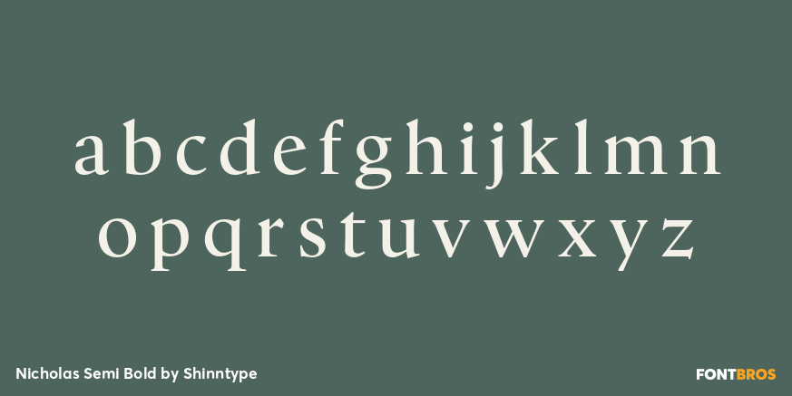 Nicholas Semi Bold Font Poster #3