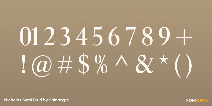 Nicholas Semi Bold Font Poster #4