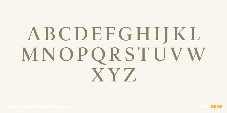 Nicholas Semi Bold Font Poster #2