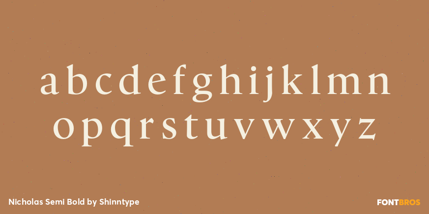 Nicholas Semi Bold Font Poster #3