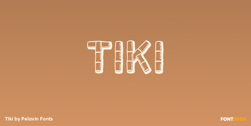 Tiki Font Poster #1